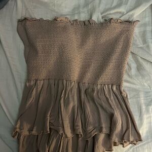 Pacsun strapless tie back top